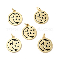 Rack Plating Brass Enamel Pendants&nbsp;KK-H431-28G