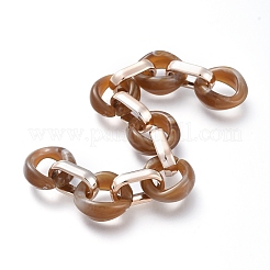 Transparent Acrylic Handmade Cable Chain&nbsp;AJEW-JB00547-05