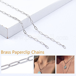 Soldered Brass Paperclip Chains&nbsp;CHC-SC0001-01D-P