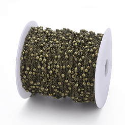 Brass Flat Oval Cable Chains&nbsp;CHC018Y-AB