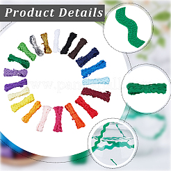 70M 20 Colors Wave Bending Fringe Trim&nbsp;OCOR-GF0005-90