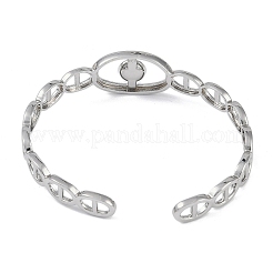 Brass Mariner Link Open Cuff Bangle Making&nbsp;KK-U020-20P