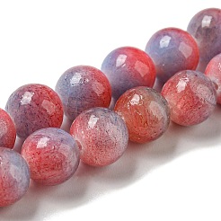 Dyed Natural White Jade Beads Strands&nbsp;G-F764-02D