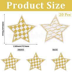 20Pcs Polyester Clothing Patches&nbsp;DIY-CY0002-35C