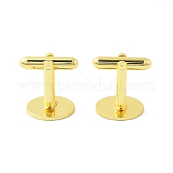 Rack Plating Brass Cuff Button&nbsp;KK-L151-10G