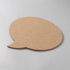 3Pcs 3 Styles Speech Bubble Shape Cork Memo Board Sets&nbsp;DIY-WH0591-307