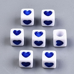 Opaque Acrylic European Beads&nbsp;OPDL-S078-09