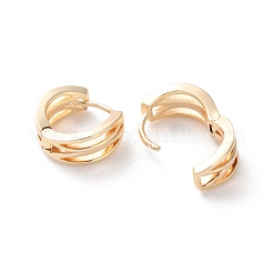 Rack Plating Brass Hoop Earrings&nbsp;EJEW-S241-23G