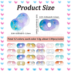 156G 12 Colors Baking Paint Glass Seed Beads&nbsp;SEED-SP0001-02