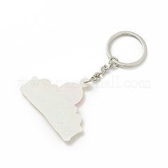 Mosque Shaped Eid Mubarak Keychain PVC Plastic Keychain&nbsp;LS-KEYC-G053-02P