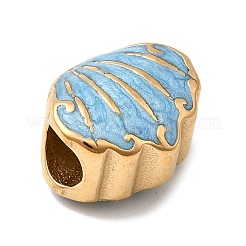 304 Stainless Steel Enamel European Beads&nbsp;STAS-D153-32G