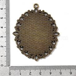 Large Vintage Tibetan Style Alloy Pendant Cabochon Settings&nbsp;X-TIBEP-M018-70AB-NF