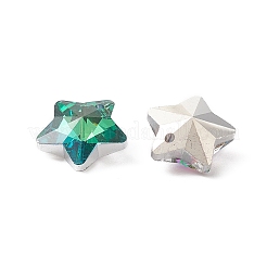 Electroplate Glass Charms&nbsp;GLAA-H104-A