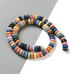 Synthetic Lava Rock Dyed Beads Strands&nbsp;G-H311-09-09