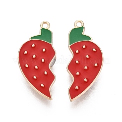Alloy with Enamel Split Pendants&nbsp;PALLOY-Q466-05G-02