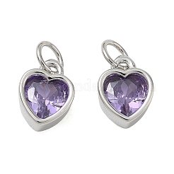 Brass Pave Cubic Zirconia Charms&nbsp;CU-CBABEB3-02P