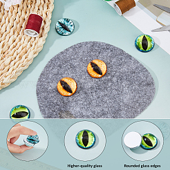 Glass Cat Eye Decorative Eye Piece&nbsp;DIY-WH0671-559B