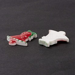 Christmas Themed Opaque Resin Cabochons&nbsp;CRES-P022-11