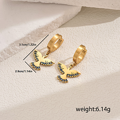 Metal Bird 201 Stainless Steel Hoop Earrings for Women Daily Versatile Jewelry&nbsp;SE6238-4