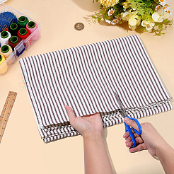 2 Yards Polycotton Stripe Fabric&nbsp;AJEW-BC0011-04C