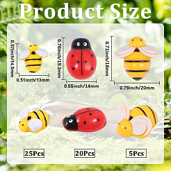 60Pcs 3 Styles Opaque Resin Cabochons&nbsp;CRES-BM0001-04