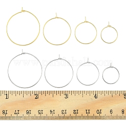 64Pcs 8 Style 316 Surgical Stainless Steel Wine Glass Charms Rings&nbsp;STAS-FS0001-32