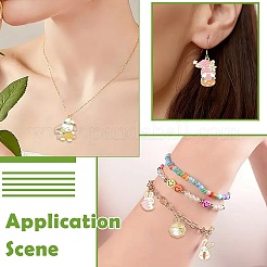 24Pcs 12 Styles Easter Rabbit Gnome Alloy Enamel Pendants&nbsp;ENAM-FS0003-99