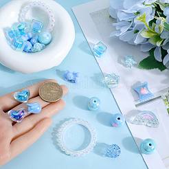 DIY Mixed Style Acrylic Beads Jewelry Making Finding Kits&nbsp;DIY-SC0026-37