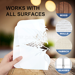 9Pcs 9 Styles PET Hollow Out Drawing Painting Stencils&nbsp;DIY-WH0411-616