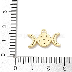 Brass Micro Pave Clear Cubic Zirconia Pendants&nbsp;KK-A300-10B-G