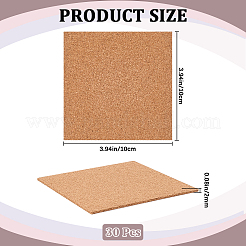 Self-adhesive Cork Coaster&nbsp;LS-AJEW-WH20042-14A