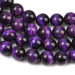 Natural Tiger Eye Beads Strands&nbsp;G-S259-03A-10mm