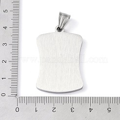 304 Stainless Steel Pendants&nbsp;STAS-O008-01F