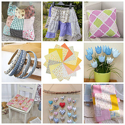 28Pcs 14 Styles Cotton Fabric&nbsp;DIY-TA0014-80A