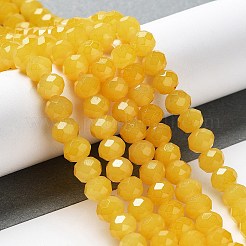 Baking Paint Imitation Jade Glass Bead Strands&nbsp;DGLA-A034-J8MM-A30