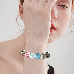 40Pcs 10 Colors Round Food Grade Eco-Friendly Silicone Focal Beads&nbsp;SIL-YW0002-30