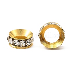 Brass Rhinestone Spacer Beads&nbsp;RSB301-G