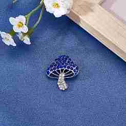 Cubic Zirconia Mushroom Brooch&nbsp;JBR102G