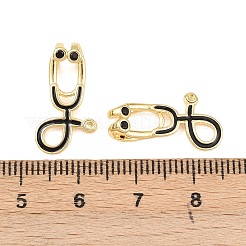 Brass Micro Pave Cubic Zirconia Pendants&nbsp;KK-C248-17G