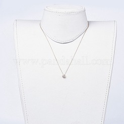Brass Micro Pave Cubic Zirconia Pendant Necklaces&nbsp;NJEW-JN02426