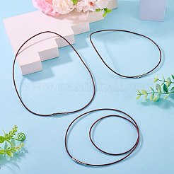 3Pcs 3 Sizes 2MM Round Cowhide Leather Cord Necklaces Makging&nbsp;NJEW-TAC0049