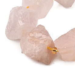 Raw Rough Natural Madagascar Rose Quartz Beads Strands&nbsp;G-Z087-B04