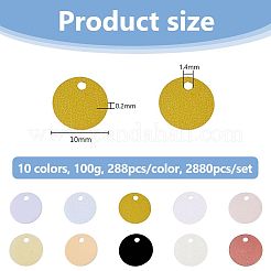 2880Pcs 10 Colors Ornament Accessories&nbsp;KY-DC0001-49B