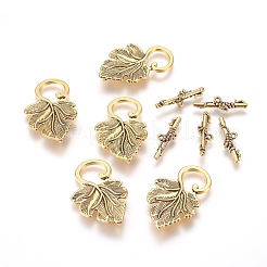Alloy Toggle Clasps&nbsp;PALLOY-A20005-AG-FF