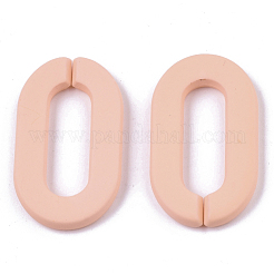 Opaque Spray Painted Acrylic Linking Rings&nbsp;OACR-N009-002A-A14