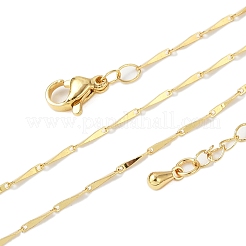 Brass Link Chain Necklaces for Women&nbsp;LS-NJEW-D302-35G