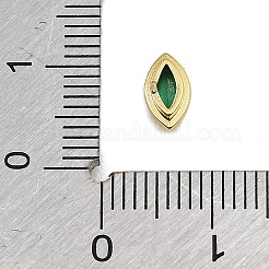 Brass Pave Cubic Zirconia Cabochons&nbsp;CU-CBA30E8-02G-03