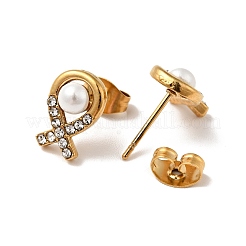Fish Ion Plating(IP) 304 Stainless Steel Stud Earrings&nbsp;EJEW-A081-17G