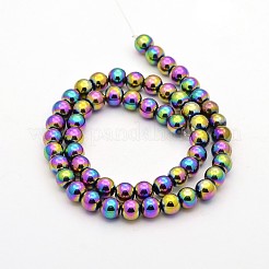 Electroplate Magnetic Synthetic Hematite Bead Strands&nbsp;G-J320-05