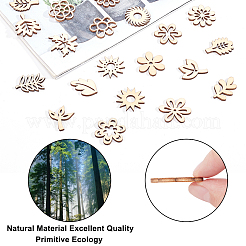 3 Bags 3 Style Laser Cut Wood Shapes&nbsp;WOOD-GF0001-53